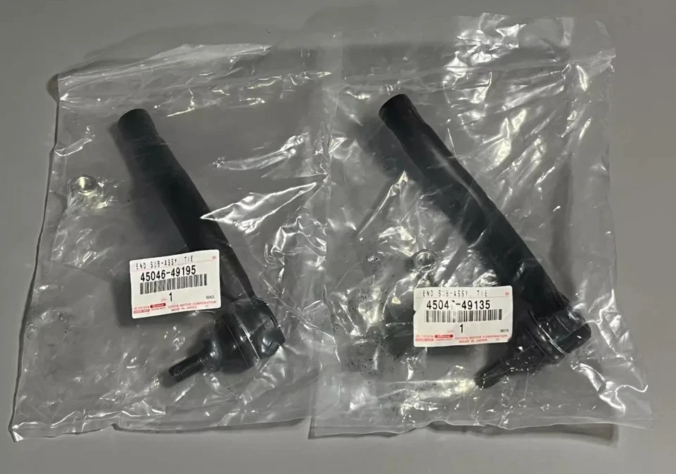 " Toyota Genuine 45047-49135 45046-49195 Tie Rod End Right and Left Set Foto 1 de 1