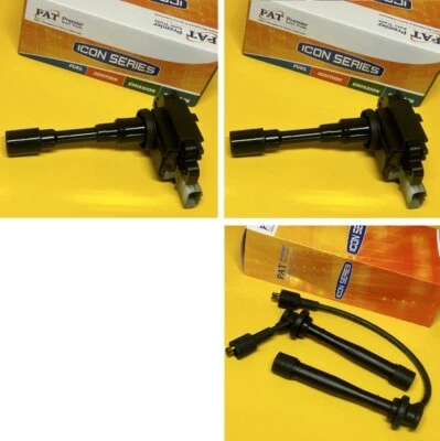 Ignition coils + leads for for Suzuki RW416 SX4 1.6L 06-10 M16A 2 coil system - Image 1 of 4