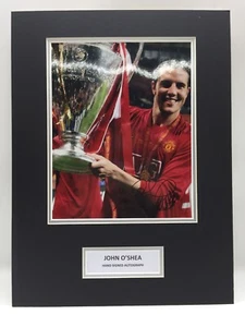 RARE John O’Shea Manchester United Signed Photo Display + COA AUTOGRAPH 2008 - Picture 1 of 2