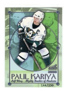 99/00 Pacific Aurora Championship Fever *PAUL KARIYA #1 - #144/250
