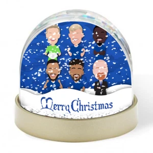 Everton 2024-25 Christmas Snow Globe Xmas Decoration Pickford Dyche Etc Gift - Picture 1 of 1