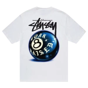 Stussy x Born X Raised 8 Ball Tee - Picture 1 of 9