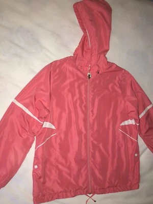 Studio Works Pink Zipper HOODED JACKET w/ Pockets Size M - Image 1 of 4