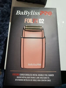 Babyliss PRO FoilFX02 Rose Gold Metal Double Foil Shaver - NEW! - Picture 1 of 3