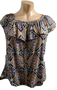Eye Candy Women's Sleeveless Off Shoulder Ruffle Neck Blouse size 3x #C10 - Picture 1 of 4