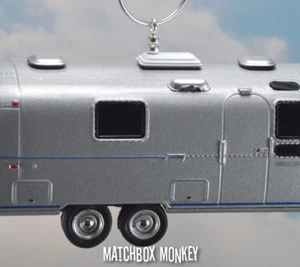 70's Airstream Safari Travel Trailer Camper 1/64 Christmas Ornament Vacation RV - Picture 1 of 12