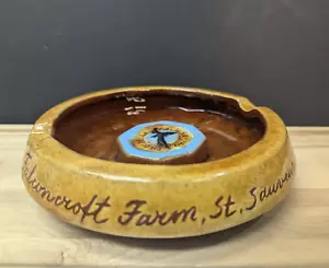 Cenicero de cigarros de colección Pottery Molson Falconcroft Farm St.Sauveur des Monts P.Q. - Imagen 1 de 8