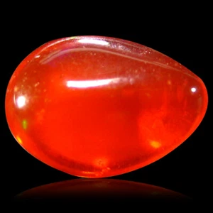 1.01 ct Mesmerizing AAA Fancy Cabochon Shape (9 x 6 mm) Red Red Fire Opal Stone - Picture 1 of 1