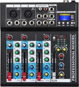 Depusheng HT4 Bluetooth Compatible Professional Portable Digital DJ Console w/US - Picture 1 of 4