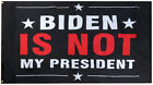 Biden Is Not My President Black 100D Woven Poly Nylon 3'x5' Flag Black Header