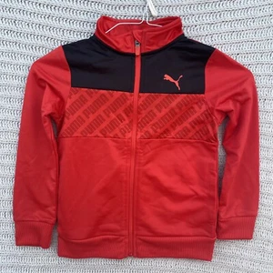 PUMA Track Coat Kids Size 6 Red Jacket Boys NWT - Picture 1 of 6