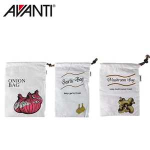 NEW Avanti 3pc Kitchen Bag Set 1 x Onion Bag, 1 x Garlic Bag, 1 x Mushroom Bag - Picture 1 of 4
