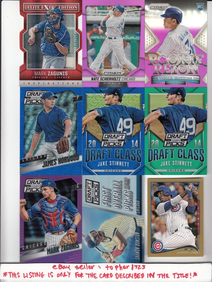 (ML) 2014 Panini Prizm Draft Picks Blue Mojo #71/75 JAMES NORWOOD #65 Cubs - Image 1 of 1