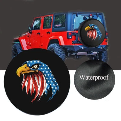 Spare Tire Cover 32" 33" Blue Eagle Wheel Protector For CR-V Liberty, Prado - Imagem 1 de 4