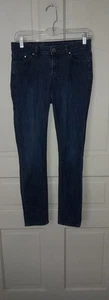 Pantalones de mezclilla ajustados de tiro bajo LC Lauren Conrad para mujer talla 4 lavado oscuro - Imagen 1 de 12