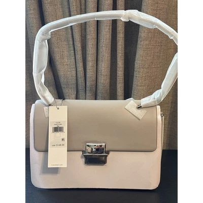 NWT CALVIN KLEIN CLOVE TRIPLE COMPARTMENT TOTE SHOULDER BAG GRAY  - Image 1 of 4