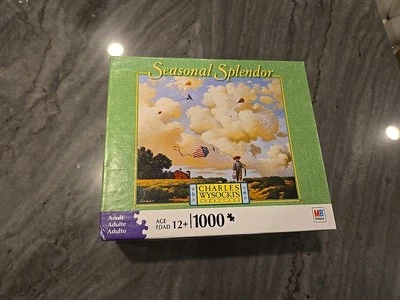 Charles Wysocki Another Hard Day At The Office 1000 PC Nuevo Puzzle Hasbro DAÑO Foto 1 de 4