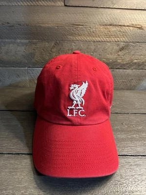 ’47 Brand Liverpool Football Club LFC Soccer Red Dad Cap Hat Strapback - Image 1 of 4