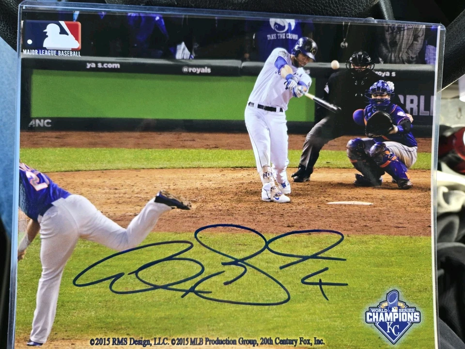 Alex Gordon Autographed 8x10 Photo 2015 K.C. W.S. Champions - Image 1 of 1