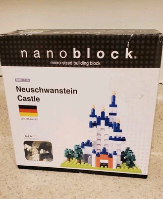 NanoBlock Neuschwanstein Castle Germany 550 Pieces Micro Block Building NIB Gift - Image 1 of 3