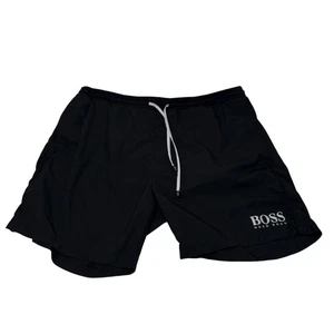 Hugo Boss Starfish OL Swim Trunks Board Shorts Black Logo Men's XL - Picture 1 of 8