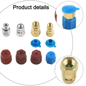 Retrofit Parts Adapters Kit 4Pcs Metal Low High Side Retrofit Conversion Tools - Picture 1 of 12