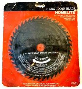 New Old Stock ~ HOMELITE ~ 8" Saw Tooth Blade D-98935-A ~ Made In USA - Picture 1 of 7