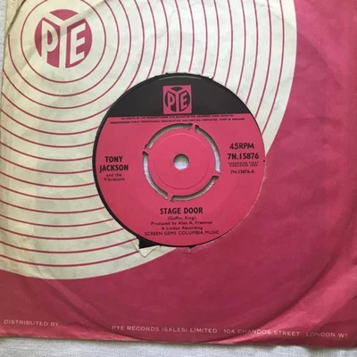 TONY JACKSON & THE VIBRATIONS - ‘STAGE DOOR’ PYE 7N 15876. 1965 - Image 1 of 2