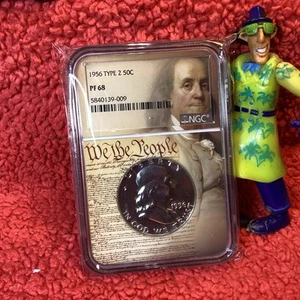 1956 FRANKLIN HALF 💰 NGC PF68 CONIO 4.032.000 - Foto 1 di 8