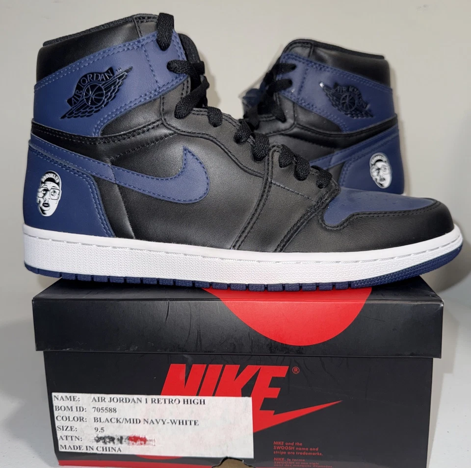 Tamanho 9.5 - Spike Lee x Air Jordan 1 retrô OG High Fort Greene amostra autêntica - Imagem 1 de 4