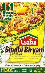 5 X Laziza Sindhi Biryani Spice Mix Boxez. 130g 2 Bags Inside Each Box - Picture 1 of 2