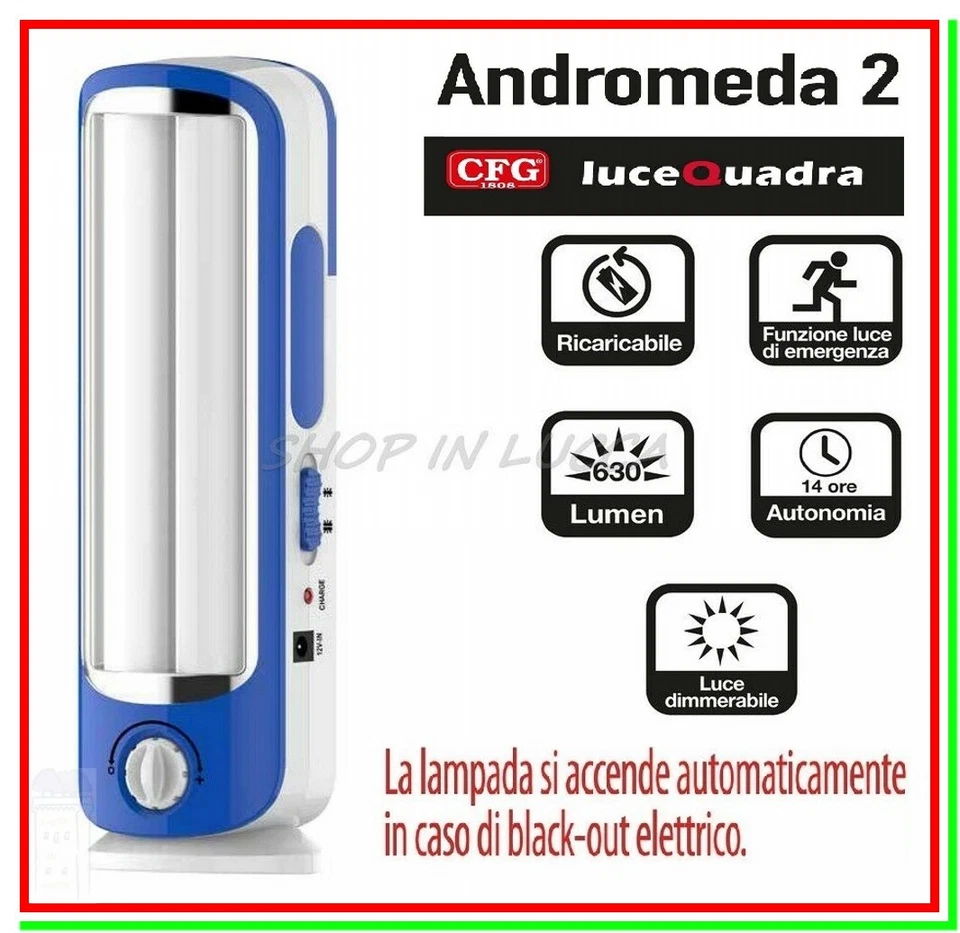 Cfg Andromeda 2 Lanterna da Campeggio a Batteria