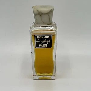 Vintage Black Satin 1 Oz. Cologne by Angelique Rare New Old Stock - Picture 1 of 3