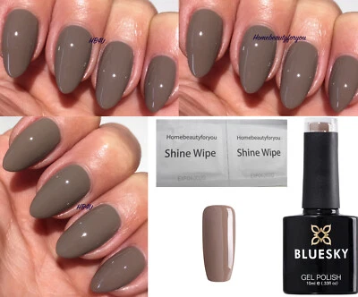 BLUESKY GEL NAIL POLISH BROWN RUBBLE MUDSLIDE STONE 80534 UV LED SOAK OFF