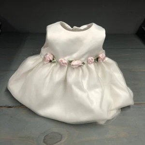 Cinderella Dress 6M White with Pink Roses Tulle & 2 layers under for Fluffy Look - Picture 1 of 10