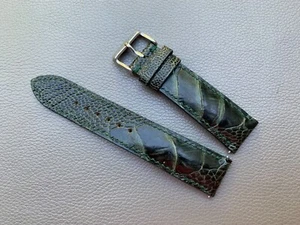 Genuine Ostrich Skin leather Watch Strap Band 15 16 18 19 20 21 22 23 24mm - Picture 1 of 15