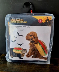 New Vibrant Life Halloween Dog Costume and Cat Costume: Hotdog, Sz Small 10-20# - Picture 1 of 7