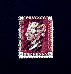 GREAT BRITAIN Stamp - 1841 Queen Victoria Penny Red LJ Used r40 - Picture 1 of 2