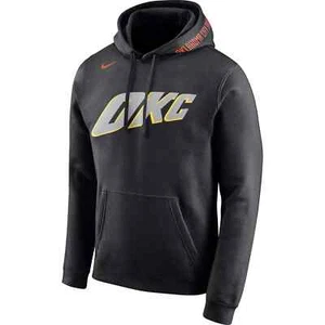 Oklahoma City Thunder Nike City Edition Logo Club Hoodie Men's 2018 NBA OKC New - Picture 1 of 4