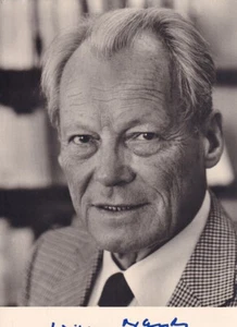 Autógrafo Política | SPD | Willy BRANDT | Impresión de 1980 (Retrato SW) - Imagen 1 de 2