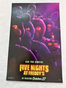 FIVE NIGHTS AT FREDDY'S - 11""x17"" póster de película promocional original como nuevo 2023 de terror - Imagen 1 de 1