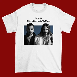 NEW Thirty Seconds to Mars White Cotton All size S-5XL Gift T-shirt TA71 - Picture 1 of 5