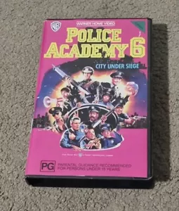 EX-RENTAL VHS TAPE GREEK SUBS PAL USED Police Academy 6: City Under Siege FAKE - Picture 1 of 5