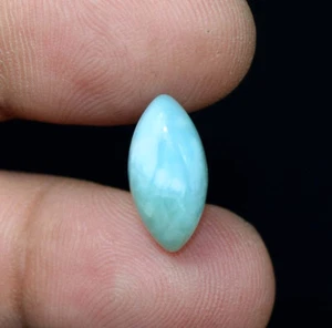 Cabujón Larimar Natural 6.05 Ct Piedra Preciosa Suelta Azul República Dominicana - Imagen 1 de 3