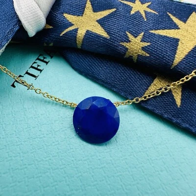 RARO Collar Tiffany & Co. Lapislázuli Oro Amarillo 18K Dos Quilates Facetado Foto 1 de 4