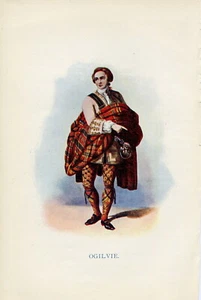 CLAN OGILVIE or Ogilvy; original print 1899, R R McIan - Picture 1 of 2