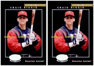 2x LEAF CERTIFIED 2001 CRAIG BIGGIO MLB HOUSTON ASTROS STAR MINT #81 CARDS LOT - Picture 1 of 6