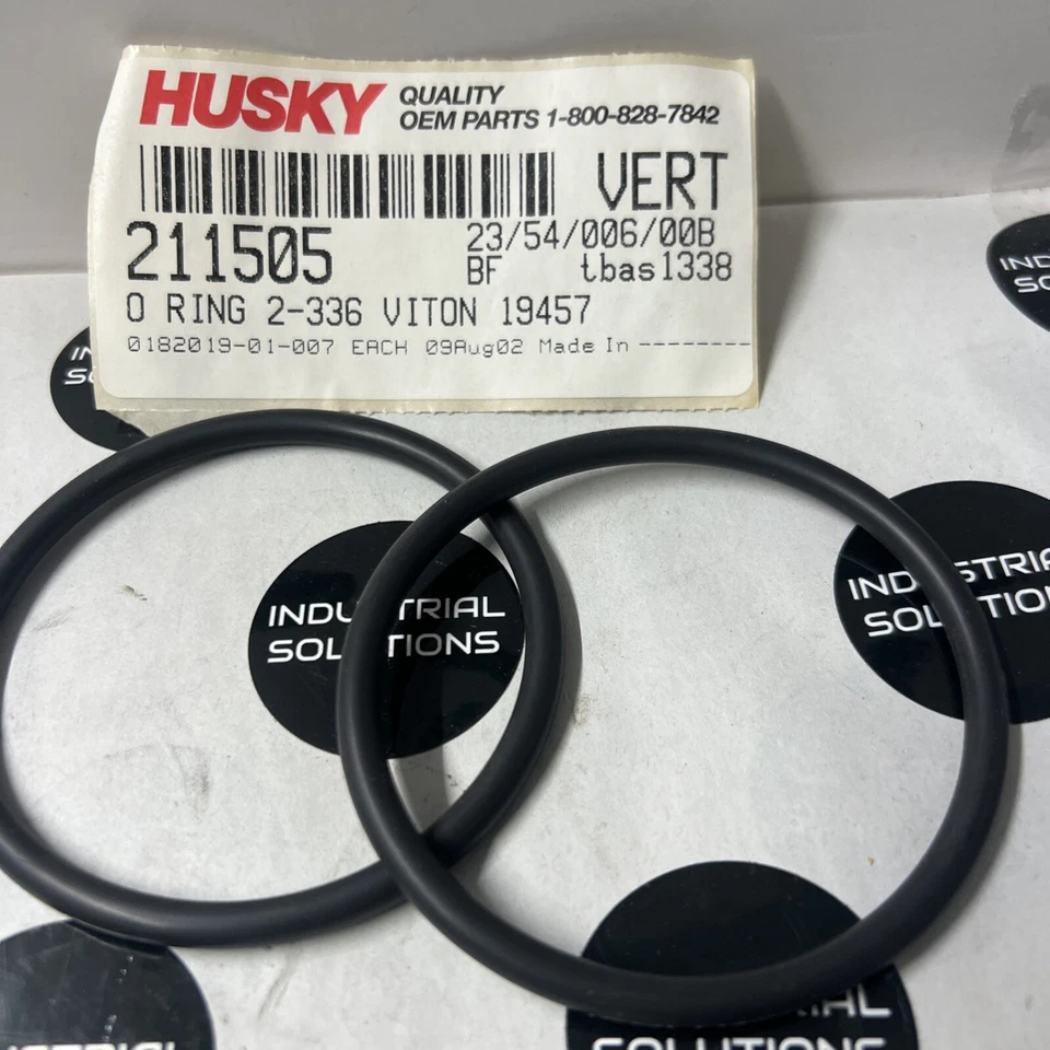 Máquina de moldeo por inyección Husky HPN 211505 (2) juntas tóricas 2-336 Viton 19457 nueva Foto 1 de 1