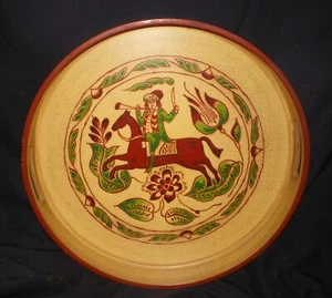 RARE Georges Briard American Folk Art Bucks County Soldier on Horse Serving Tray - Picture 1 of 5