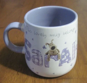 BOOFLE XXX This Mug Belongs to SARAH -Ceramic Dog Coffee Mug Cup RARE - Picture 1 of 7